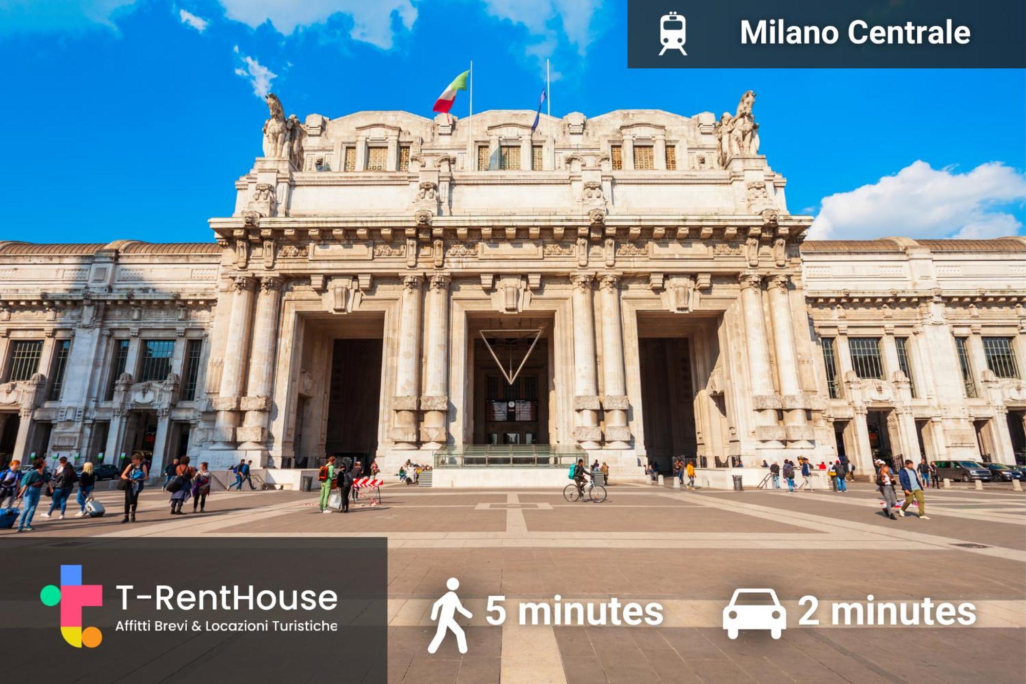 Central Station 10 Min Duomo - L'Oasi Urbana Milánó Kültér fotó